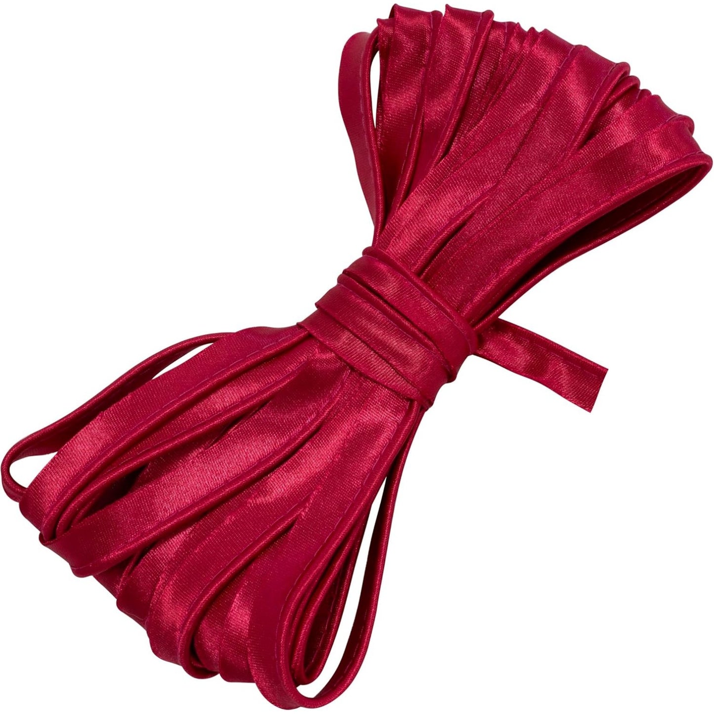 Nastro bordatore in poliestere rosso lampone 9 m x 10 mm