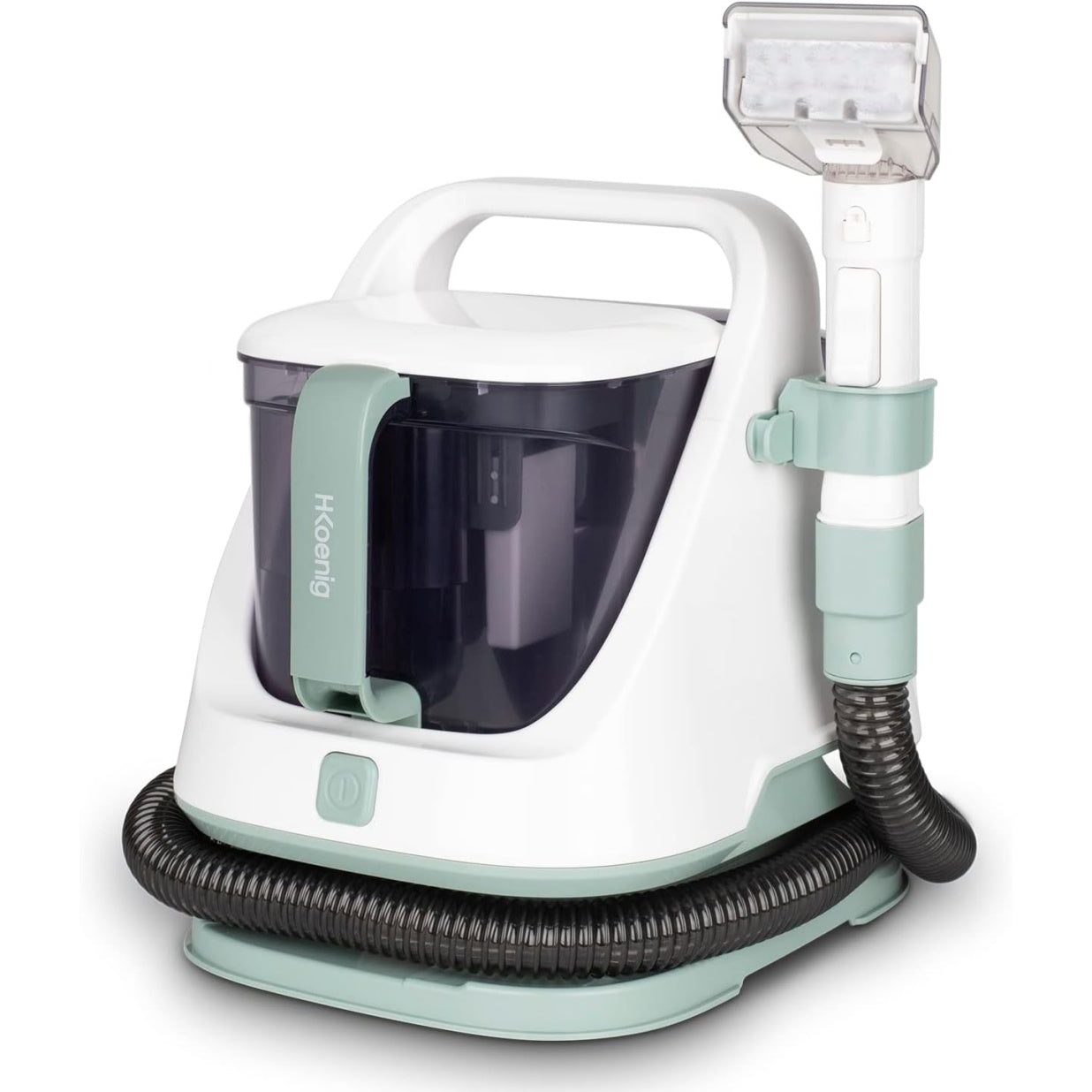 Pulitore Smacchiatore Portatile 650 W per Tappeti Divani Poltrone e Materassi con Doppio Serbatoio